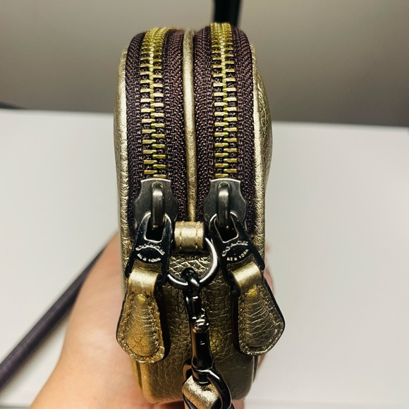 Coach Gold Sadie Crossbody Clutch - Picture 4 of 11